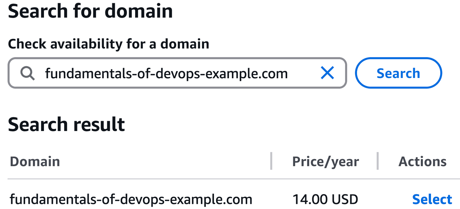Find a domain name that is available
