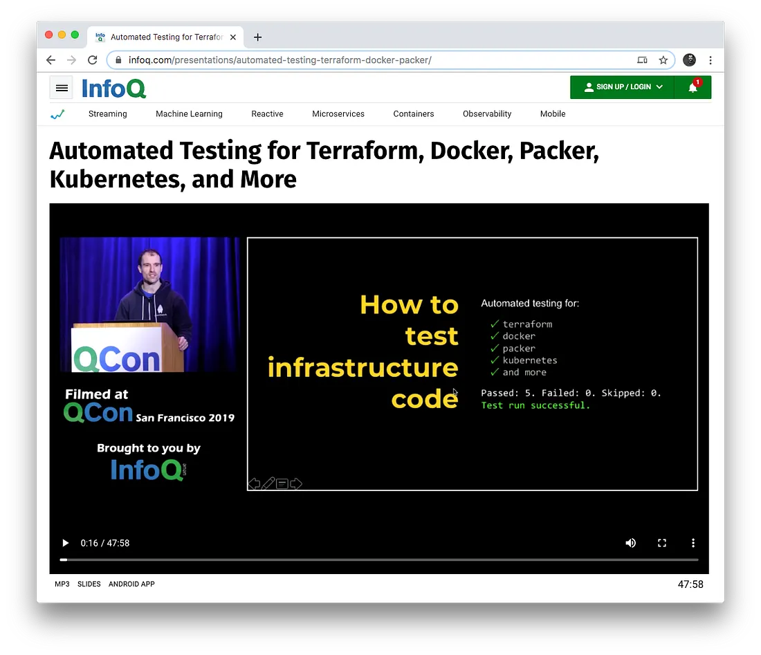 Automated Testing for Terraform, Docker, Packer, Kubernetes, and More